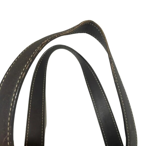 Auth COACH Signature Market Tote 6042 Khaki Dark Brown Jacquard Leather - Picture 8 of 12